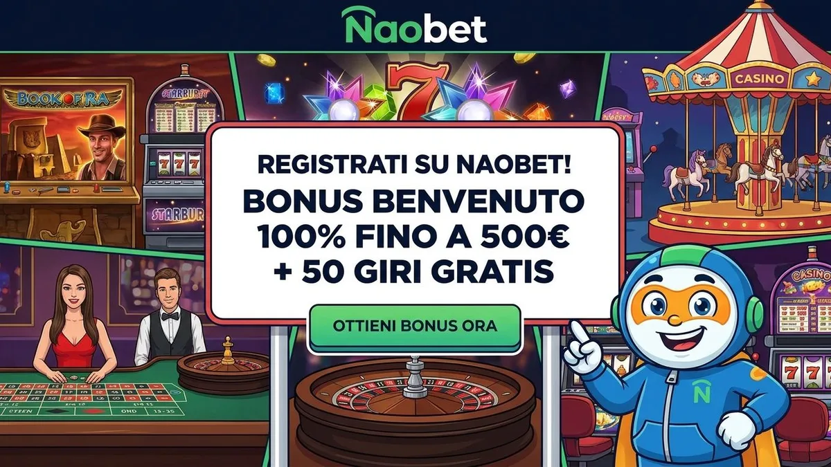 Registrazione con bonus Naobet